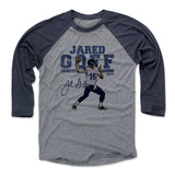 Mens Baseball T-Shirt Navy / Heather Gray