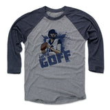 Mens Baseball T-Shirt Navy / Heather Gray