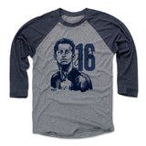 Mens Baseball T-Shirt Navy / Heather Gray