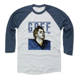 Mens Baseball T-Shirt Indigo / Ash