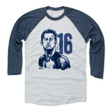 Mens Baseball T-Shirt Indigo / Ash